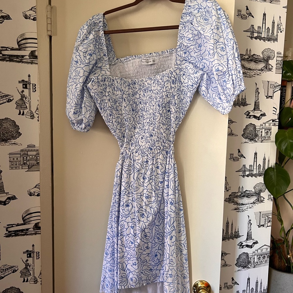 Faithful the Brand Floral Blue Dress